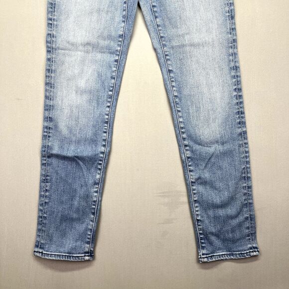 Anthropologie AG Retro Stevie Slim Straight Jeans Size‎ 26R Mid Rise Light Wash - Picture 3 of 16